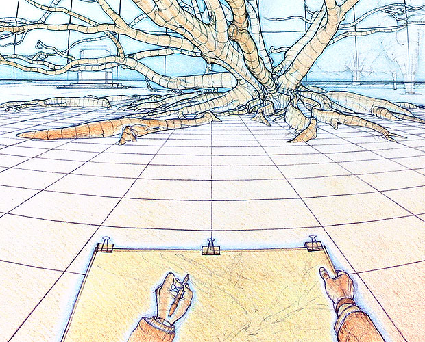 Under the Spread - A New Version of My Major Drawing - Detail 4
