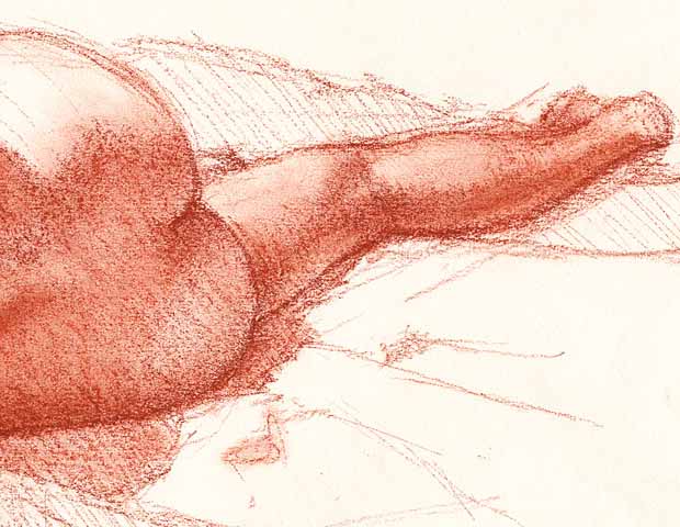 Reclining Nude from the Back - Detail 2