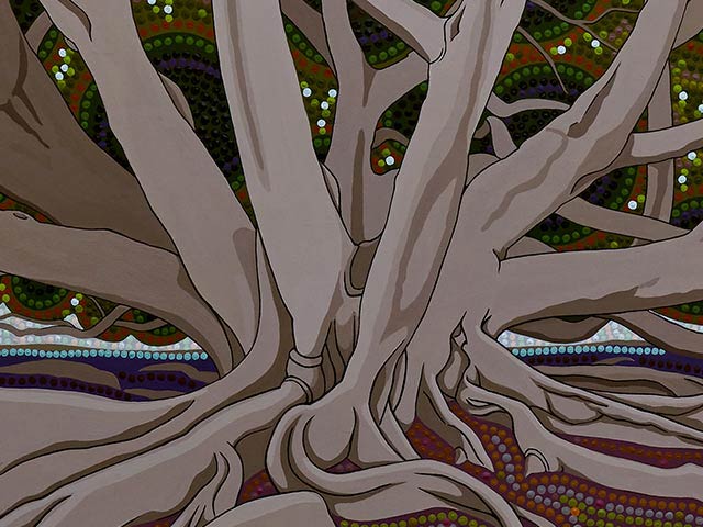 The Magnificent Moreton Bay Fig, Angas Gardens, Adelaide Park Lands - Detail 1