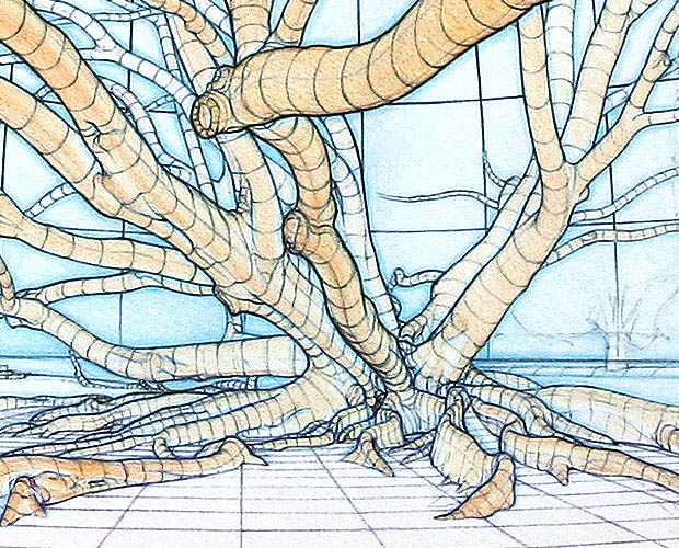 Under the Spread - A New Version of My Major Drawing from 20 Years Ago - Detail 2