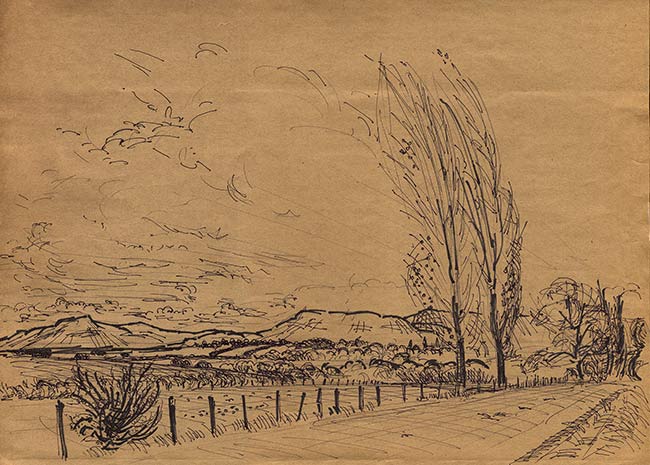 Autumn Breeze, original drawing