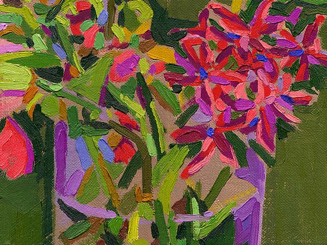 Freesias in a Glass - Detail 2