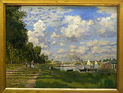 A painting by Monet from near Argenteuil