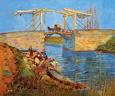 Washer Women near the Bridge at Arles