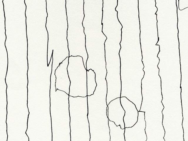 Slow Downward Lines and Circles, During a Bus Trip - Detail 2