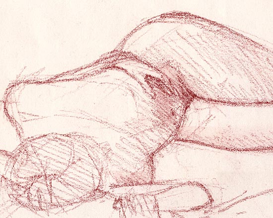 Reclining Nude - Detail