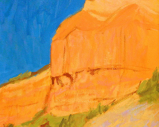 Cliffs Leading to Witton Bluff - Detail 1