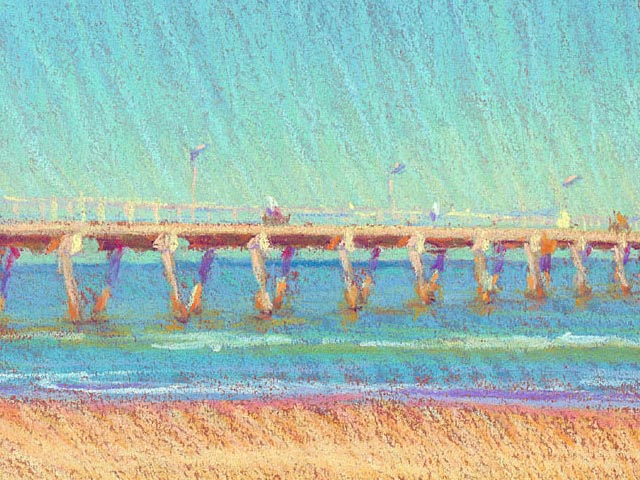 Glenelg Jetty in Morning Sunlight - Detail 1